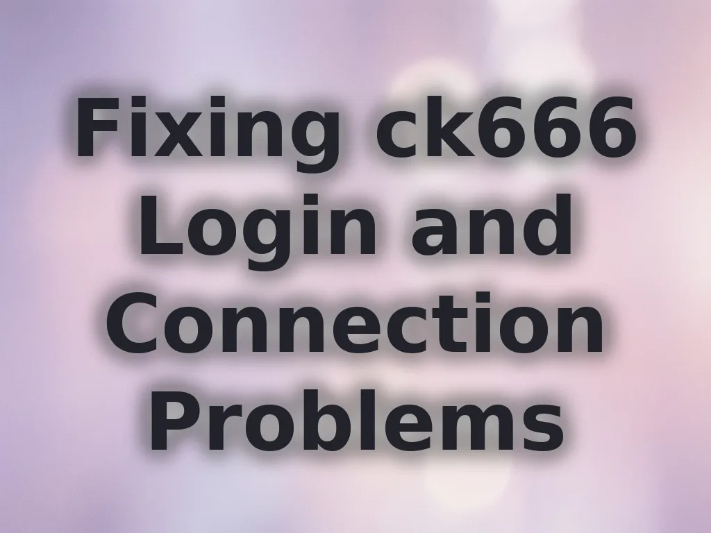Login troubleshooting